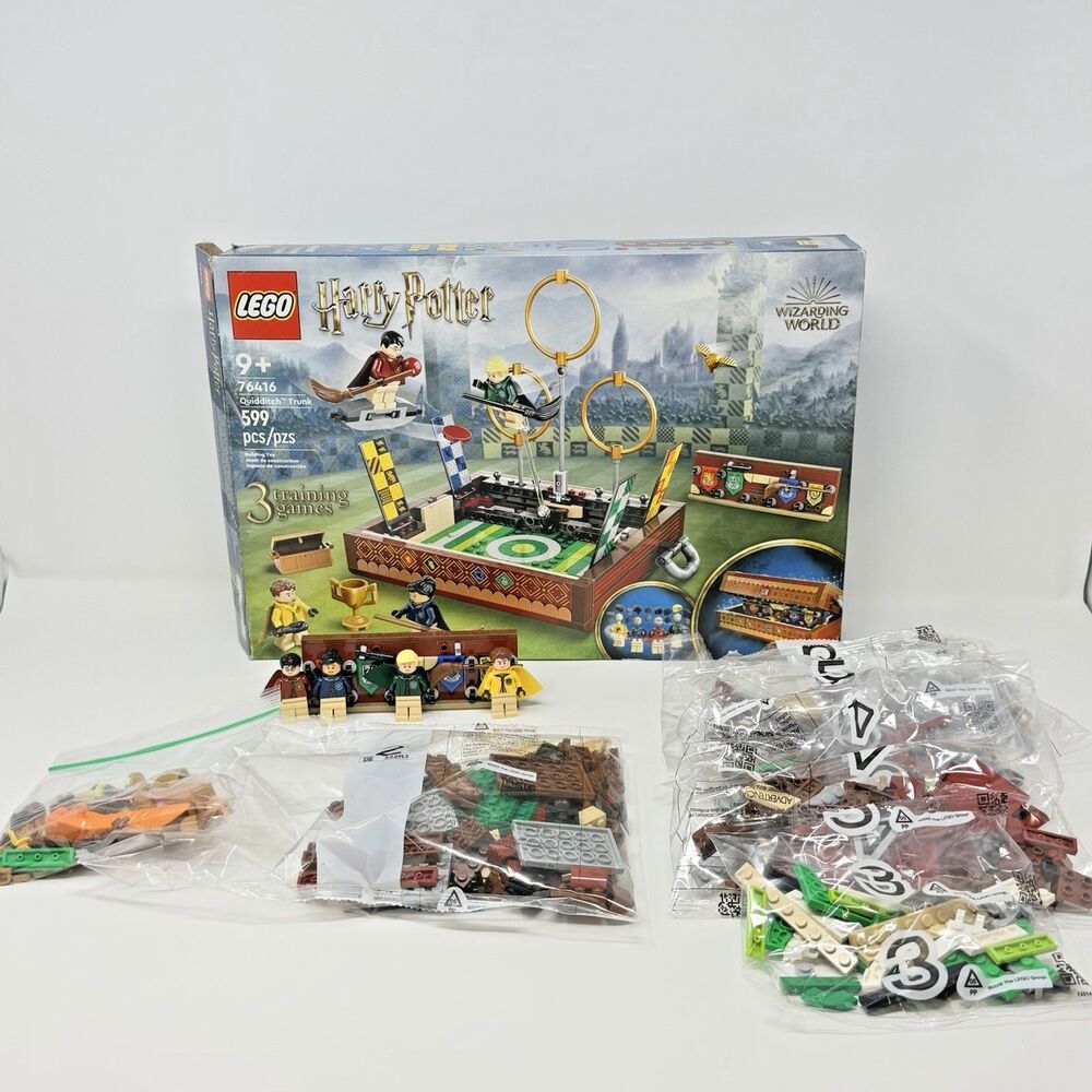 LEGO Harry Potter Quidditch Trunk 76416 Building Set Open Box Bags 3-7 Sealed